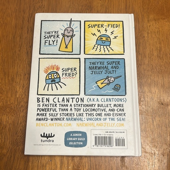 Super Narwhal and Jelly Jolt By Ben Clanton Kids Book, Book 2 - Picture 2 of 4